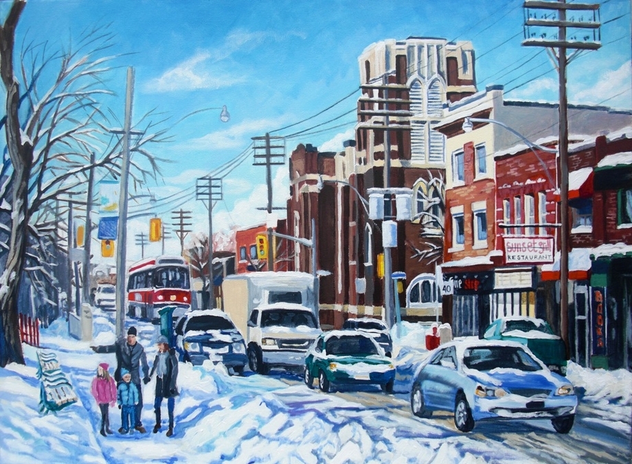 After the Snow, Queen St E & Bellefair Ave