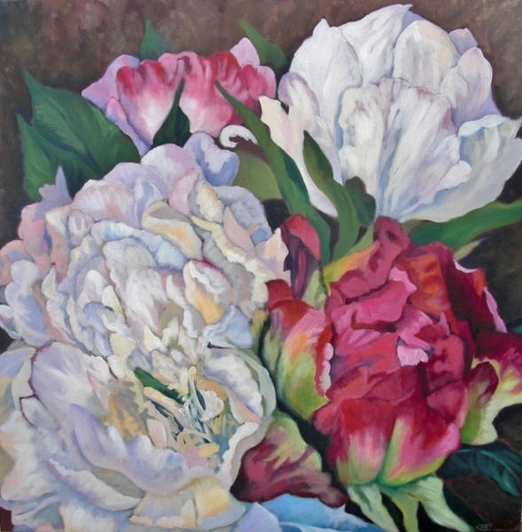 Peony and Rose Bouquet