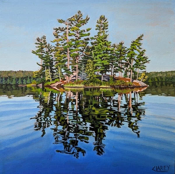 Summer Stillness, Kelly Lake, 12x12